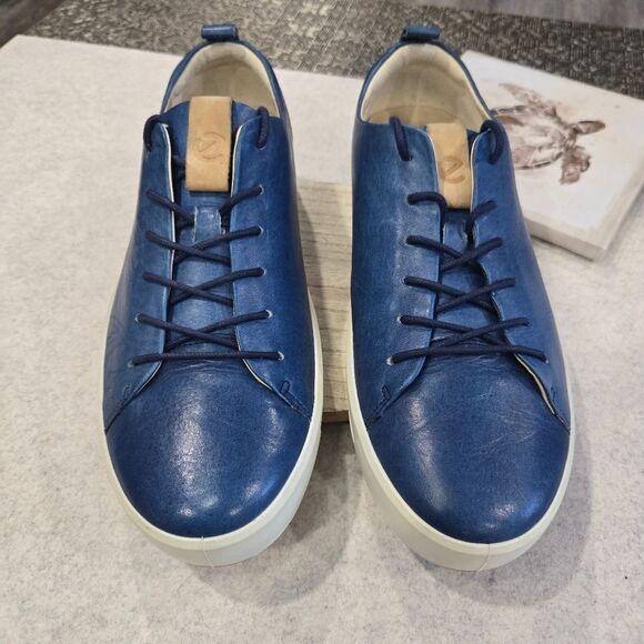 ? ECCO Soft 7 Men\'s Leather Sneaker. Blue Size 11. $170 new. main image 5